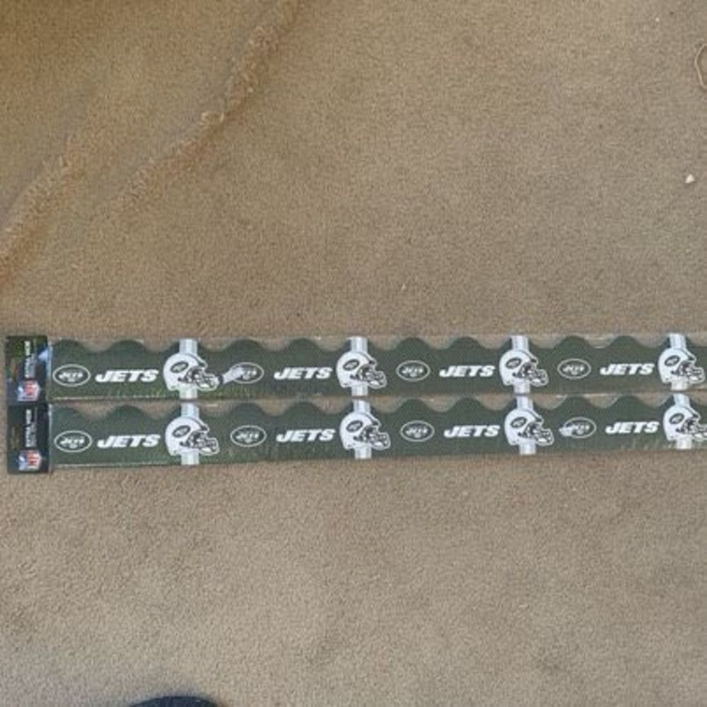 NFL New York Jets Extra Wide Deco Trim 2x37’ Packs